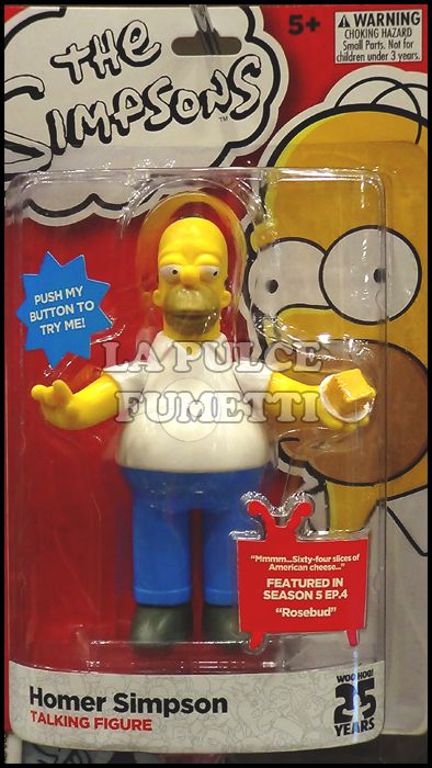 THE SIMPSONS - HOMER SIMPSON: "ROSEBUD" - TALKING ACTION FIGURE